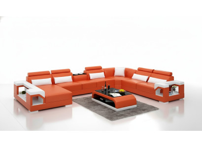 Design Ecksofa Wohnzimmer Möbel Deko Moderne Eckcouch Lederpolster Couch