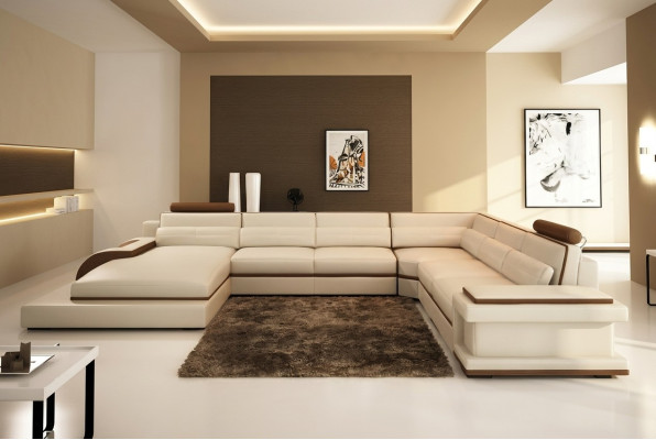 Moderne Wohnlandschaft Ecksofa Sofa Couch Polster Eckgarnitur 2tlg.
