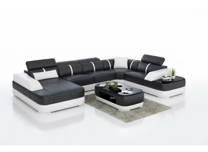Ecksofa Design Moderne Wohnzimmer Eckcouch Lederpolster Couch Sofa