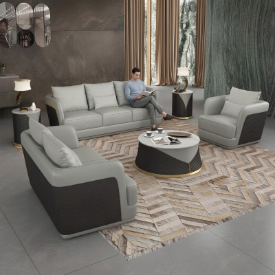 Sofa 3 Sitzer Dreisitzer Design Sofa Ledersofa Modernes Sofa Couchen
