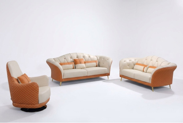 Exklusive Polster Designer Möbel 32 Sitzer Couch Garnitur 2tlg. Wohnlandschaft
