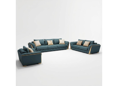Modernes Sofa 3 Sitzer Wohnlandschaft Designer Couchen Sitzpolster Neu