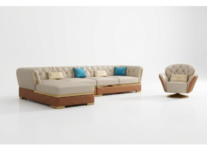 Sofa Garnitur Eckgarnitur Ledersofa Ecksofa Polster Polster Couch Wohnlandschaft