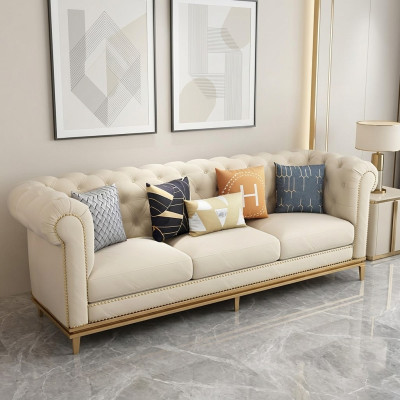 Klassischer Dreisitzer Sofa 3 Sitzer Design Chesterfield Italienische Stil