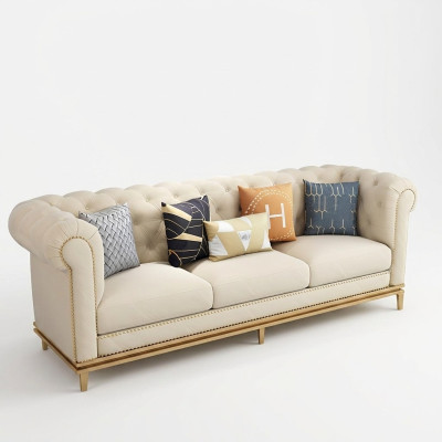 Klassischer Dreisitzer Sofa 3 Sitzer Design Chesterfield Italienische Stil