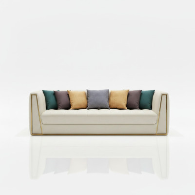 Dreisitzer Wohnlandschaft Modernes Sofa 3 Sitzer Ledersofa Designer