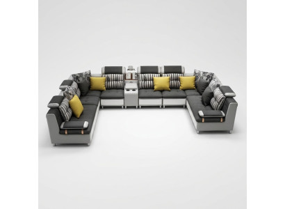 Ledersofa Ecksofa U Form Modernes Sofa Ledersofa Ecksofa Polster