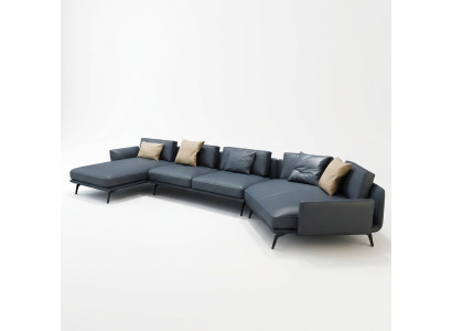 Italienische Möbel Wohnzimmer Ecksofa Couch Polster Luxus Sofa Eckgarnitur