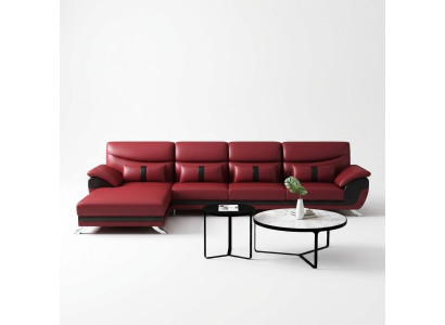 Design Wohnzimmer Lederpolster Ecksofa Eckcouch Couch Sofa L Form