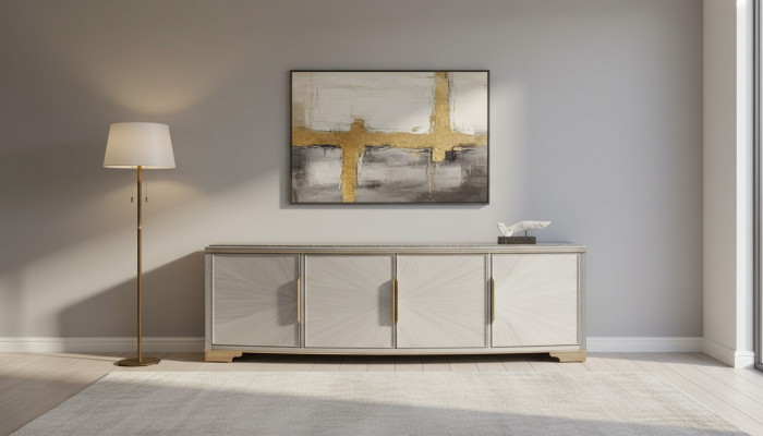 Luxus Design Kommode Anrichte Lowboard Dekorative Side Schrank Wohn Zimmer