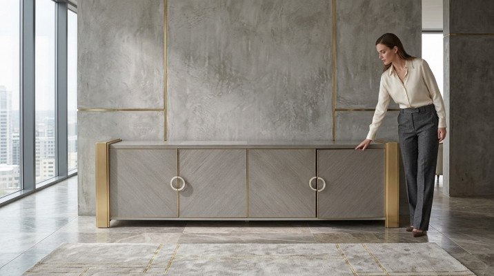 Design Kommode Schrank Anrichte Holz Möbel Kommoden Konsolen