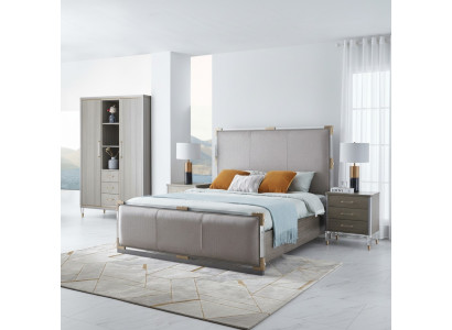 Luxus Schlafzimmer Bett Doppel Betten Holz 180x200cm Dubai Hotel