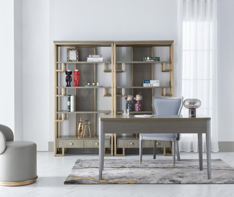 Designer Vitrine 2x Vitrine Holz Schrank Schränke Wohnzimmer Regale