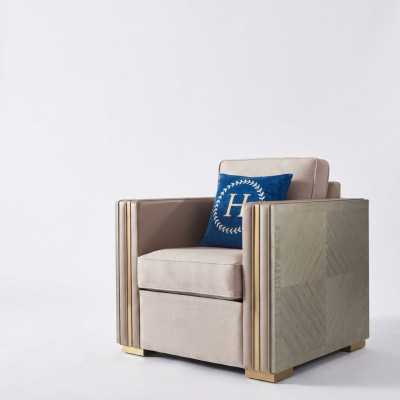Luxus Sessel Möbel Wohnzimmer Einsitzer Sofa Couch Lounge Club Hotel