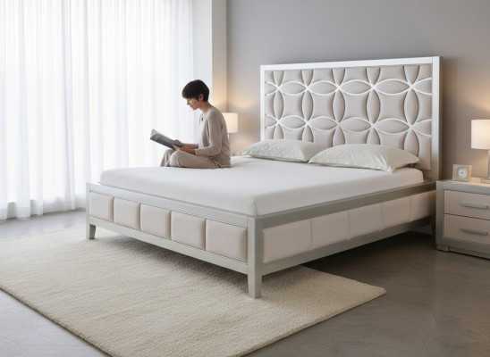 Doppel Betten Royal Bett Schlafzimmer Dekorative Modern Bett Holz 180x200cm