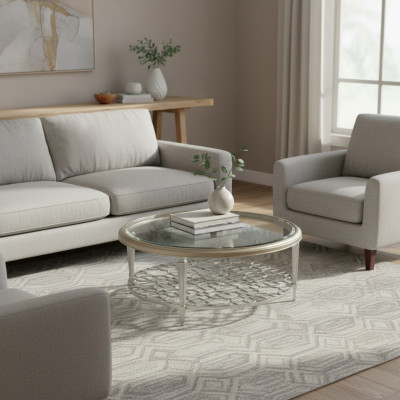 Couchtisch Beistelltisch Glastisch Wohnzimmer Designertisch Möbel Runde