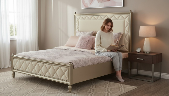 Schlafzimmer Klassisches Bett Hotel Betten Doppel Bett Design Holz Luxus