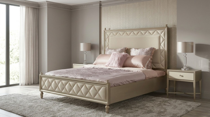 Schlafzimmer Klassisches Bett Hotel Betten Doppel Bett Design Holz Luxus