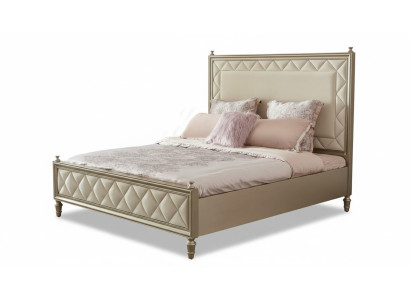 Klassisches Bett Doppelbett Desginer Leder Hotel Polster Betten Textil Ehe