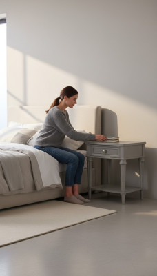 Glastisch Nachttisch Nachtkonsole Design Beistelltisch Schlafzimmer