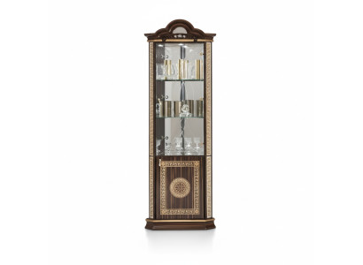Eckvitrine Schrank Eckschrank Schränke Möbel Glasschrank Design Möbel Regale Neu