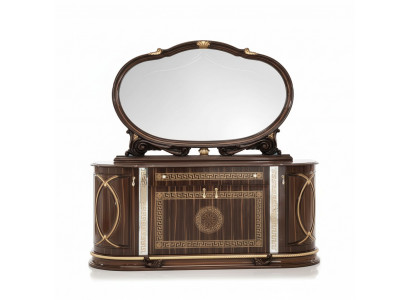 Klassische Anrichte mit Spiegel Kommode xxl Schrank Sideboard Italienische Möbel