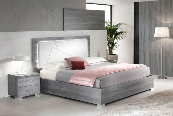 Schlafzimmer Set Bett 2x Nachttische 3tlg. Italienische Möbel Luxus Hotel Neu