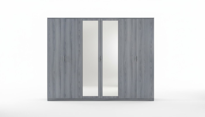 Schlafzimmer Möbel Kleiderschrank Schränke Schrank Schrankwand 6 Türen Holz Neu