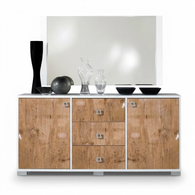 Anrichte Design Kommode 100*50 Luxus Holz Kommoden Schrank Wohnzimmer Schränke