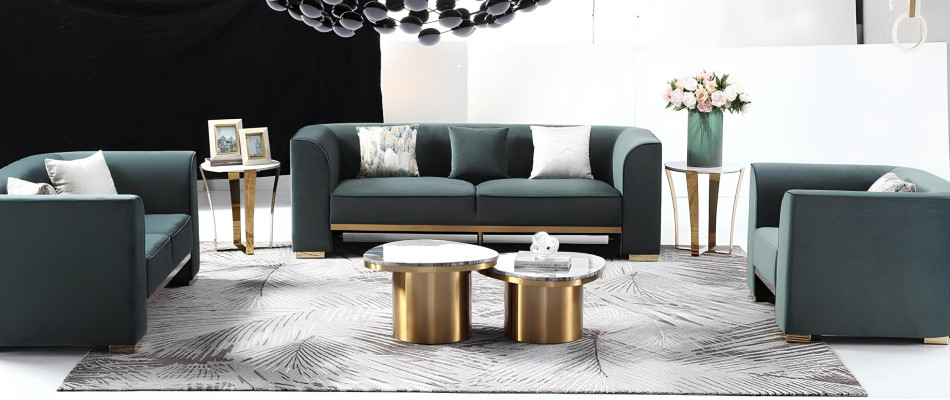 Designer Rund Couchtisch Wohnzimmertisch Kaffeetisch Sofa Tisch Marmor Beistell