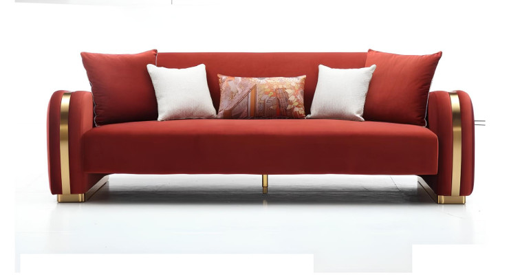 Dreisitzer Couch Polster Design Sofa 3er Sitz Sofas Textil Design Sofa Möbel Neu