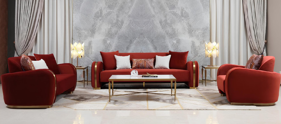 Dreisitzer Couch Polster Design Sofa 3er Sitz Sofas Textil Design Sofa Möbel Neu