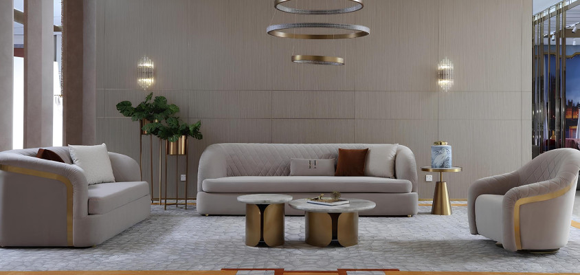 Designer Rund Couchtisch Wohnzimmertisch Kaffeetisch Sofa Tisch Beistell Marmor