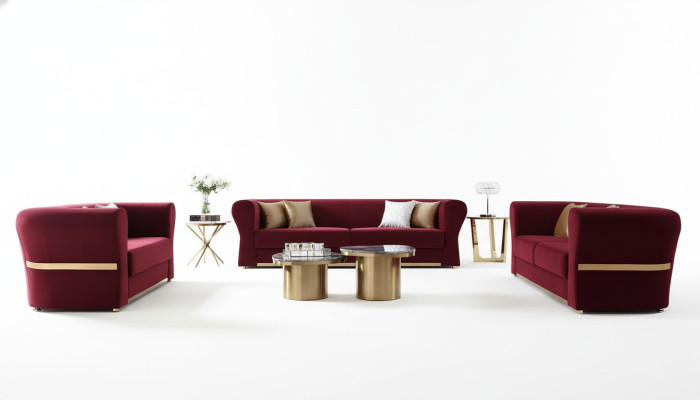 Dreisitzer Couch Polster Design Sofa Moderne Sitz 242 x 93 Sofas Zimmer Möbel