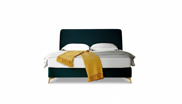 Bett 180x200cm Textil Schlafzimmer Möbel Luxury Moderne Betten Design Bett Samt