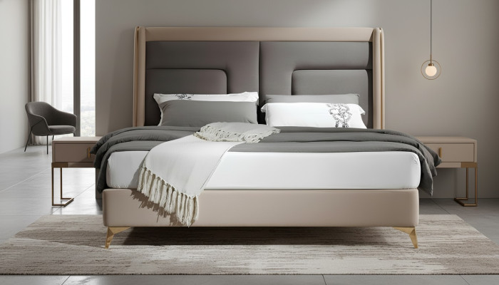 Luxus Schlafzimmer Bett Design Polster Betten Möbel Schlaf Hotel Doppel 180x200