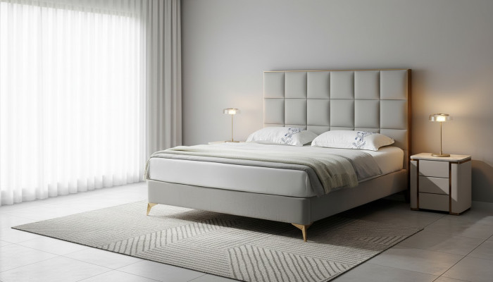 Design Bett Schlafzimmer Betten Textil Hotel Luxus Polster Sitz Stoff Möbel Neu