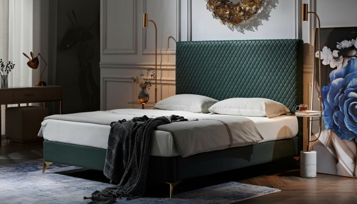 Bett Polster Design Luxus Doppel Betten Ehe Schlaf Zimmer Leder Hotel Bett Neu