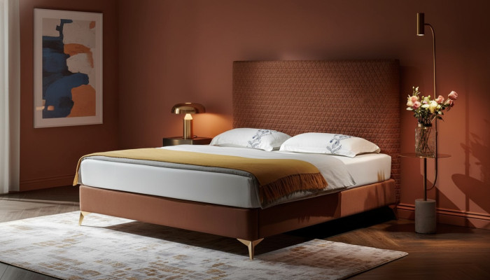 Luxus Bett Polsterbett Leder Schlafzimmer Betten 180x200cm Doppelbett Hotel Ehe