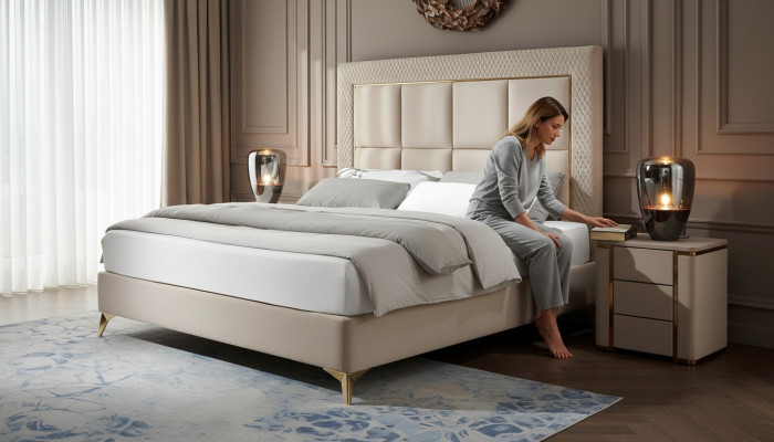 Nachttisch Kommode Konsole Beistell mit Schublade Konsolen Designer Nachtschrank