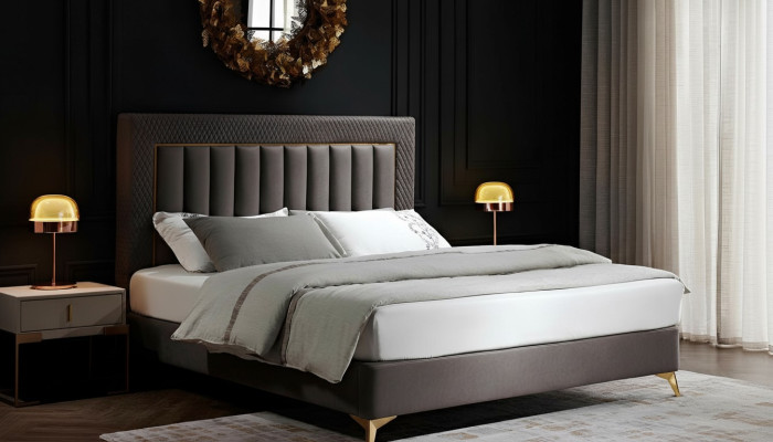 Doppel Hotel Betten Möbel Luxus Schlafzimmer Bett Polster Design Samt Ehebetten