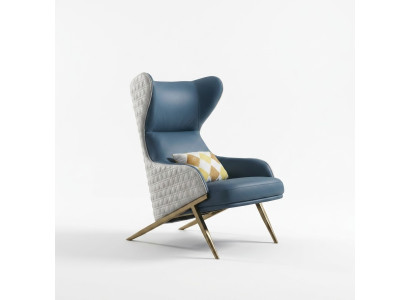Luxus Design Möbel Moderner Design Sessel 74*90cm Leder Wohnzimmer