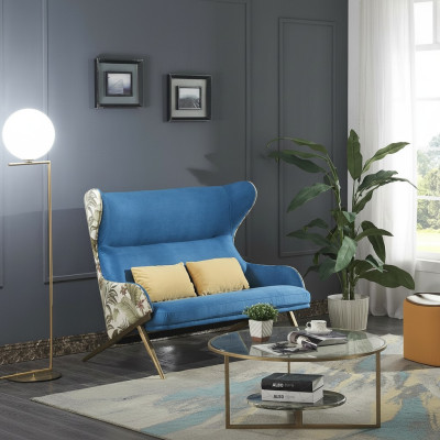 Sofa 2 Sitzer Design Sofas Polster Couchen Relax Textil Moderne Zweisitzer Neu