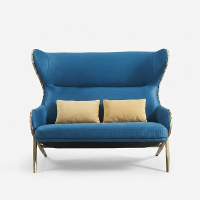 Sofa 2 Sitzer Design Sofas Polster Couchen Relax Textil Moderne Zweisitzer Neu