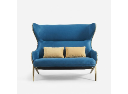 Sofa 2 Sitzer Design Sofas Polster Couchen Relax Textil Moderne Zweisitzer Neu