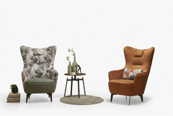 Luxus Design Möbel Stühle Moderner Design Deko Sessel Textil Wohnzimmer