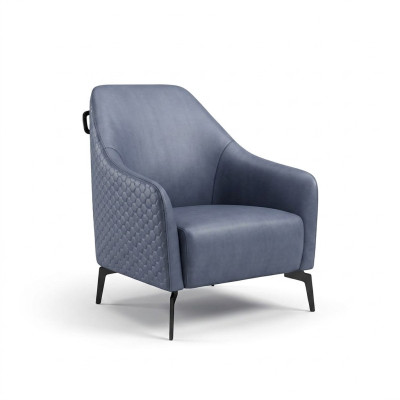 Moderner Design Sessel Leder Wohnzimmer Lounge Luxus Design Möbel