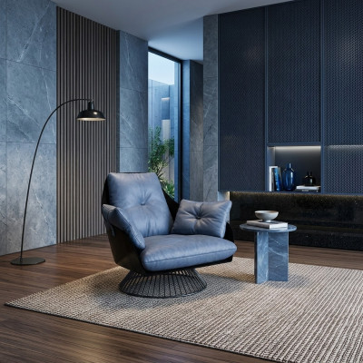 Luxus Sessel Möbel Wohnzimmer Einsitzer Sofa Couch Lounge Deko Club Hotel