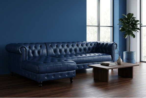 Chesterfield Ecksofa Sofa Couch Polster Eckgarnitur klassische Möbel