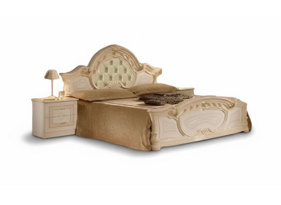 Klassiche Bett und 2x Nachttisch 3tlg. Schlafzimmer Set Luxus Chesterfield Sofort